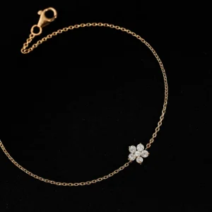 Traditional Silver Alloy Carved Bracelet with Heavy American Diamond Work