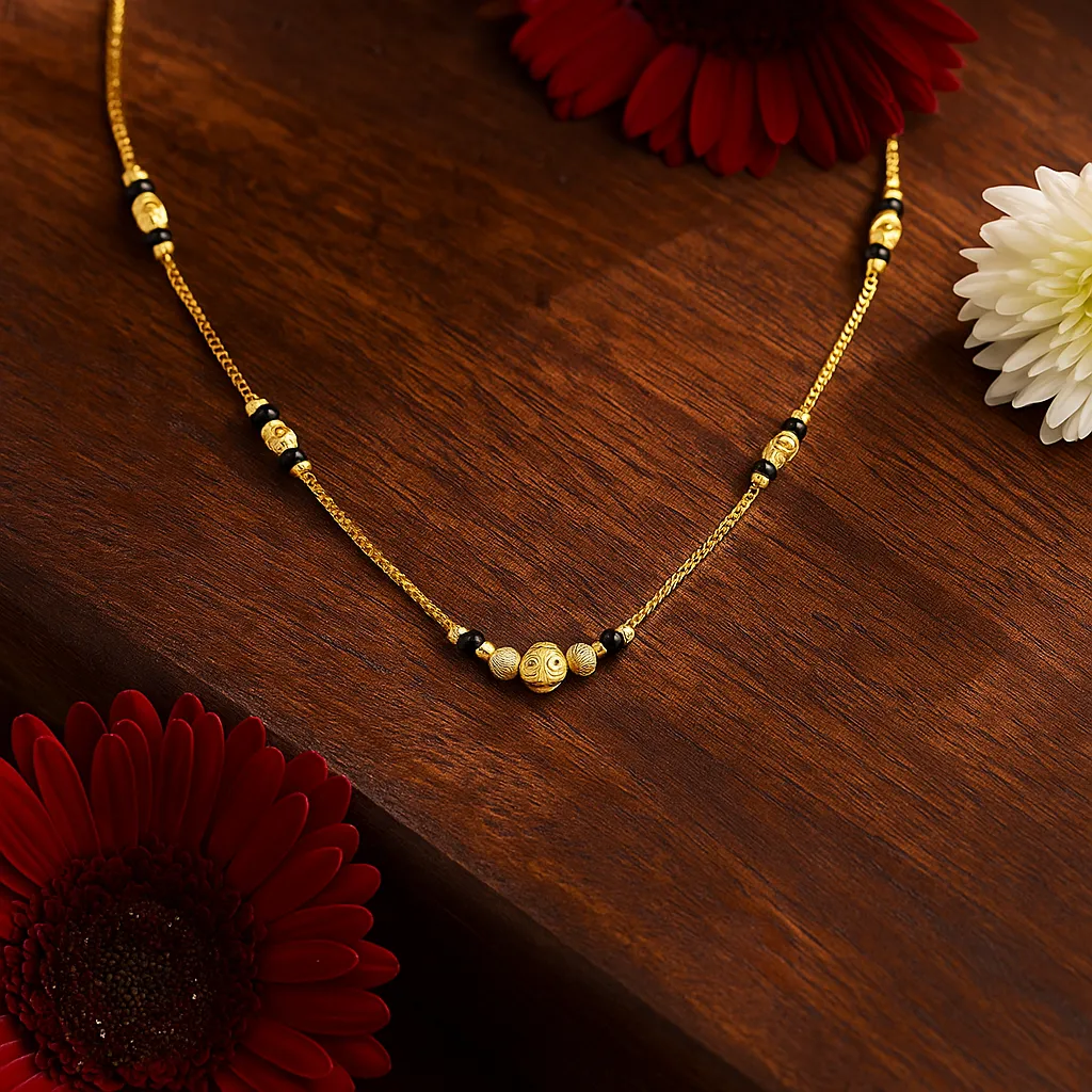 Traditional Golden Bead Mangalsutra