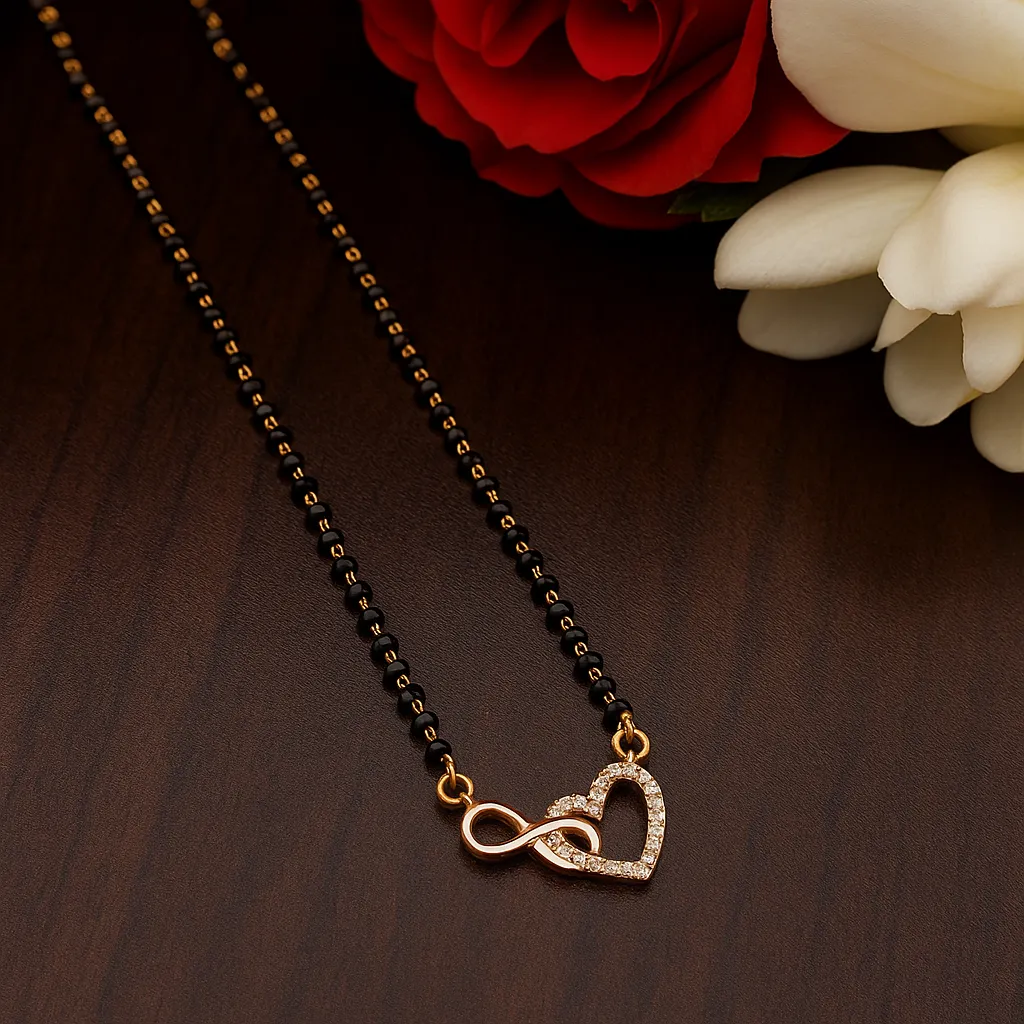 Modern Heart Infinity Mangalsutra