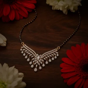 Statement Designer Leaf Drop Mangalsutra