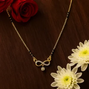Elegant infinity diamond mangalsutra design for modern brides